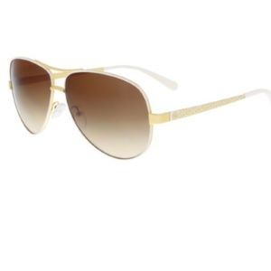 Tory Burch Polarized T-Print Aviator Sunglasses